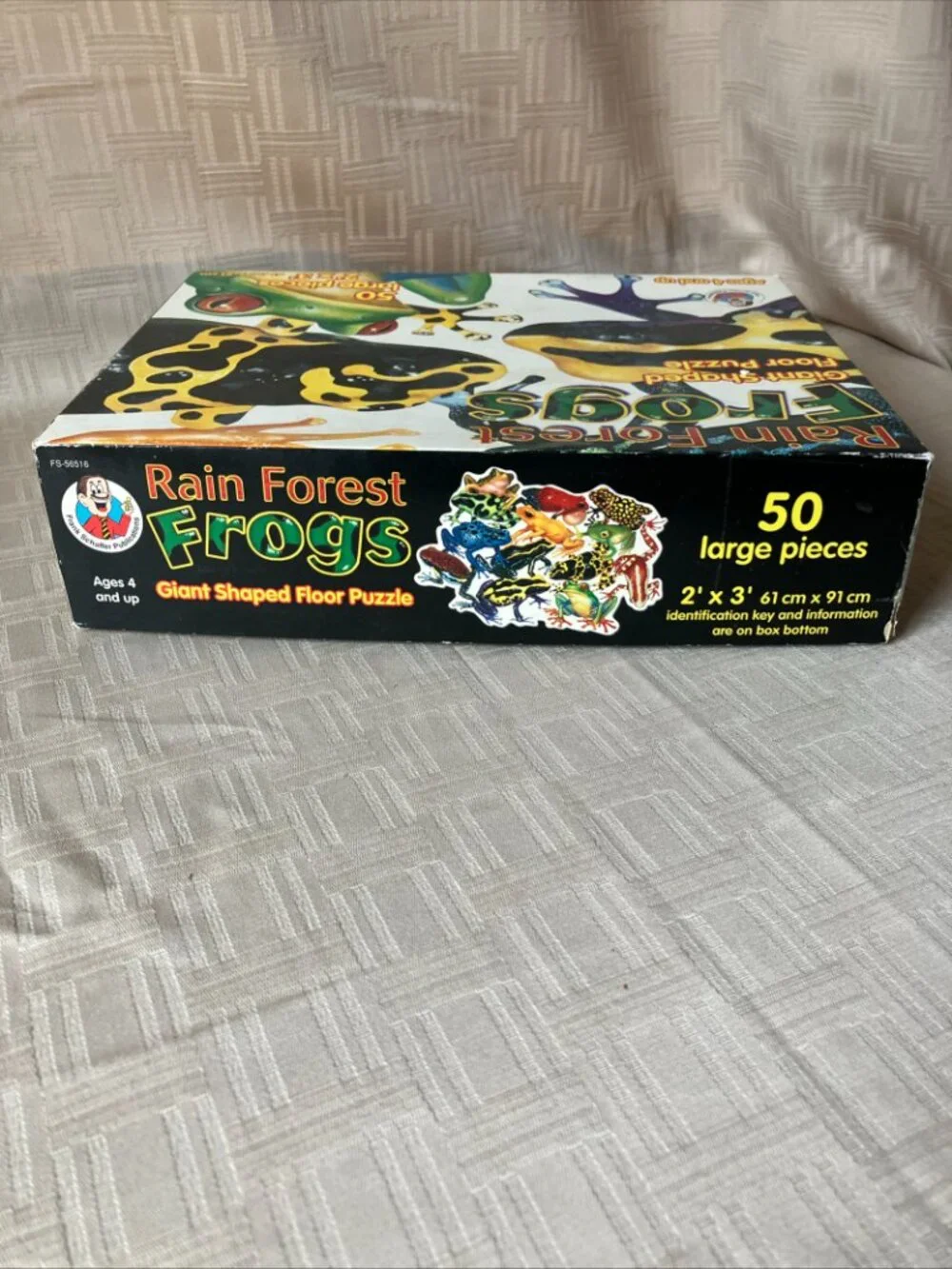 1996 Rainforest Frogs Floor Puzzle 50 Large Pieces 2'x3' Ages 4 and Up, EUC